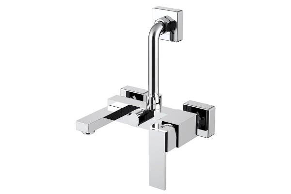 Single lever bath mixer