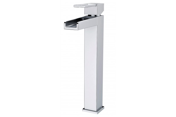 Single lever high basin mixer